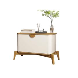 (32000)MESA DE LUZ BURITI 1 PTA. OFF WHITE/NATURE