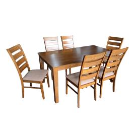 COMEDOR MARTINI  1+6- COLOR WALNUT