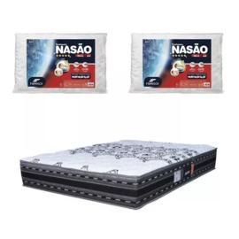 Colchon 2 Plazas De Espuma + 2 Almohadas Espuma De Regalo
