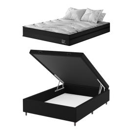 Colchon 2 Plazas Espuma Densidad D28 Base Baul