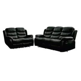 JUEGO DE LIVING BEVERLY  3+2 NEGRO