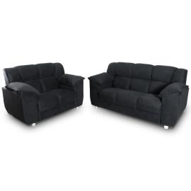 JUEGO DE LIVING AGUAI 3+2 NEGRO