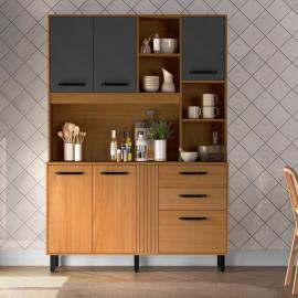 KIT DE COCINA LUNA 5 PUERTAS 3 CAJONES