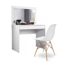 TOCADOR CON CAJON Y LUCES LED + SILLA EAMES