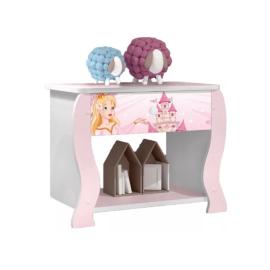 (203) MESA DE LUZ LARA PRINCESA BL/ROSA
