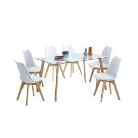 (230813)COMEDOR ACNES 6 SILLAS (M-DT-195, S.OC-