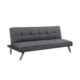 (L1757)SOFA CAMA GRIS TELA